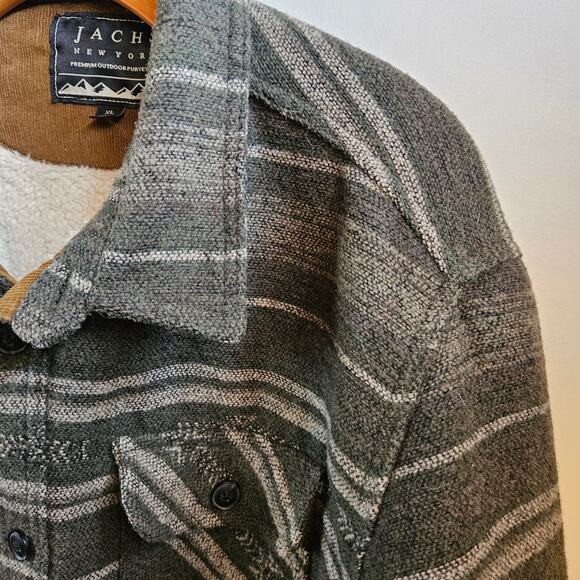 Jachs New York Sherpa Lined Wool Blend Coat Size XL Fleece Western Cowboy - Picture 3 of 13